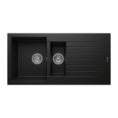 RealStone P005 Troya 100 1.5 Gözlü Damlalıklı Granit Eviye