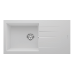 RealStone P011 Assos 86 XL Tek Gözlü Damlalıklı Granit Eviye Gri