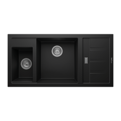 RealStone P022 Aspendos 1.5 Gözlü Damlalıklı Granit Eviye