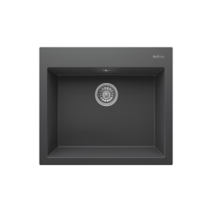 RealStone K002 Didyma 60 Tezgah Üstü Granit Eviye Antrasit