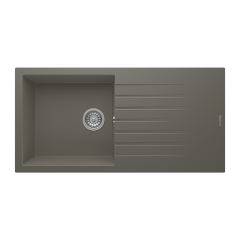 RealStone P015 Loadikya 100 XL Tek Gözlü Damlalıklı Granit Eviye Gri