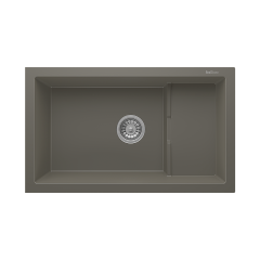 RealStone P017 Patara 1.5 Gözlü Damlalıksız Granit Eviye Gri