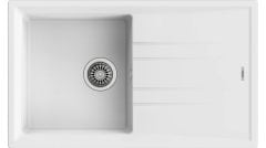 TEKA Stone 50 B-TG Tek Hazneli Damlalıklı Granit Eviye 50cm x 86cm Siyah