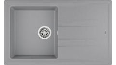TEKA Stone 50 B-TG Tek Hazneli Damlalıklı Granit Eviye 50cm x 86cm Siyah