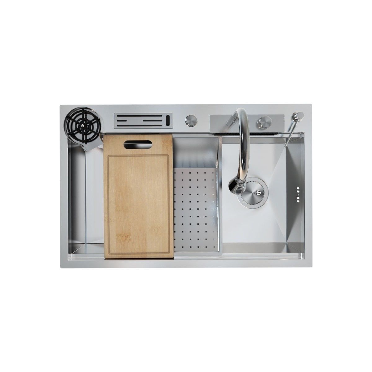 Ukinox Niagara NG 810 Krom Şelale Eviye Set (Akıllı Evye)