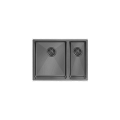 Ukinox Tezgah Altı Dik Köşe 1.5 Gözlü Titanyum Eviye (Kalınlık: 1.2mm)