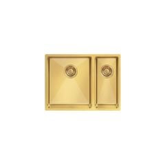 Ukinox Tezgah Altı Dik Köşe 1.5 Gözlü Gold Eviye (Kalınlık: 1.2mm)