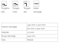 Ukinox Tezgah Altı Dik Köşe 1.5 Gözlü Krom Eviye (Kalınlık: 1.0mm)