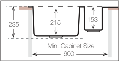 Ukinox 1.5 Gözlü Damlalıklı 51cm x 100cm Dik Köşe Eviye