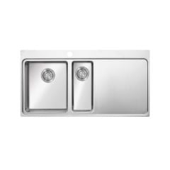 1.5 Gözlü Damlalıklı 51cm x 100cm Dik Köşe Eviye