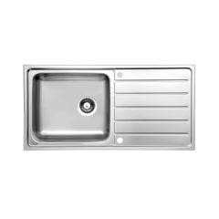 Ukinox Tek Gözlü Damlalıklı 50cm x 100cm Eviye - Sol Damlalıklı