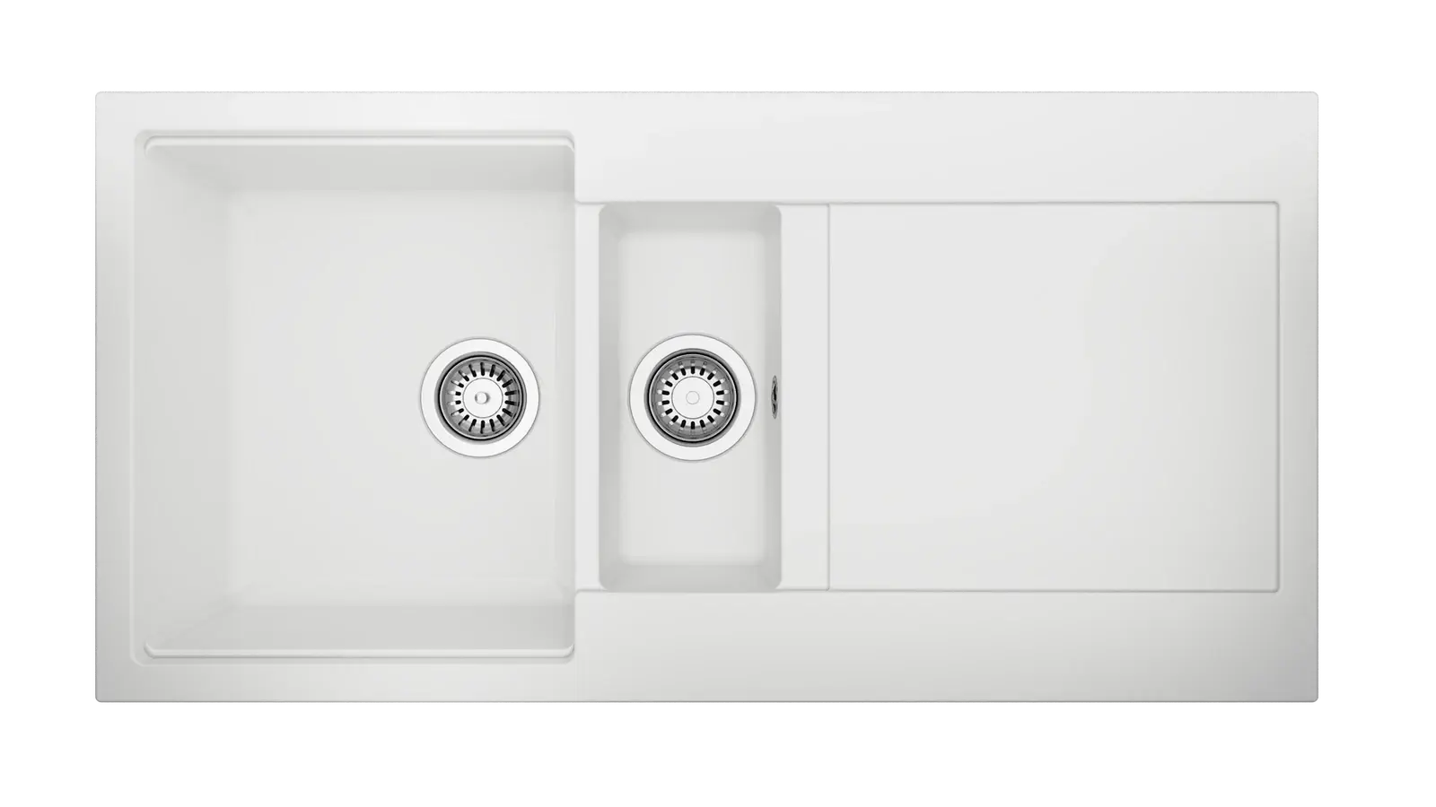 TEKA Clivo 60 B-TQ 1,5 Gözlü Damlalıklı Granit Eviye Beyaz